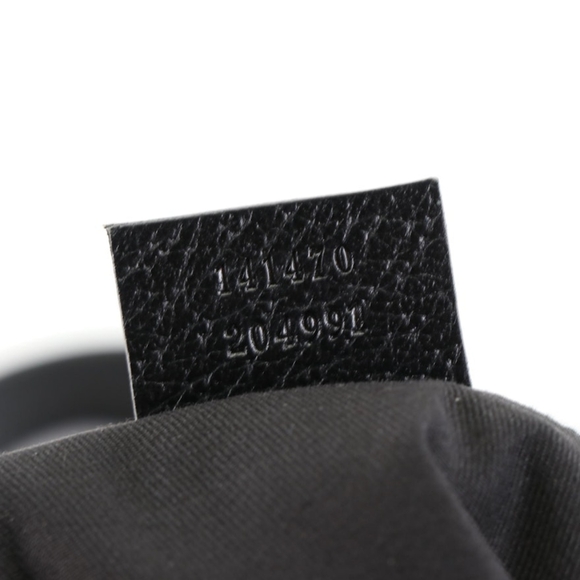 Authentic Gucci GG Black Canvas Abbey Zip Tote Shoulder Gold Hardware Bag - Picture 4 of 13